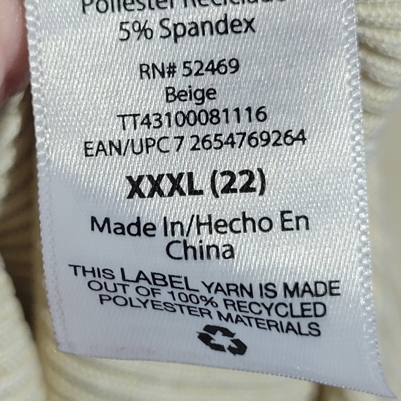 Time And Tru Women’s Midi Length Stretchy Ribbed Pencil Skirt Size XXXL (22) - Picture 8 of 10